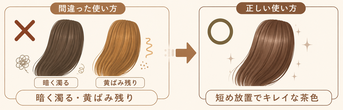 ブラウンカラーシャンプーでよくある失敗と対処法
